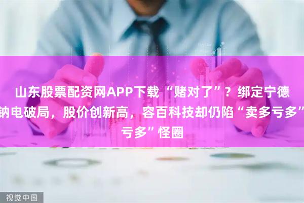 山东股票配资网APP下载 “赌对了”？绑定宁德时代钠电破局，股价创新高，容百科技却仍陷“卖多亏多”怪圈